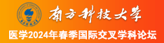 美女艹b南方科技大学医学2024年春季国际交叉学科论坛